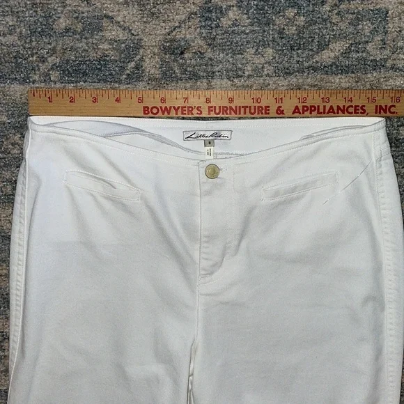 Lillie Rubin size 8 white cropped capris -like new - Picture 7 of 8